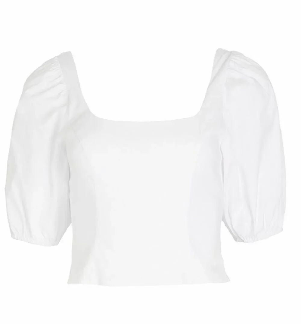 STAUD Lana Cotton Top in White NWT Size XS or 00